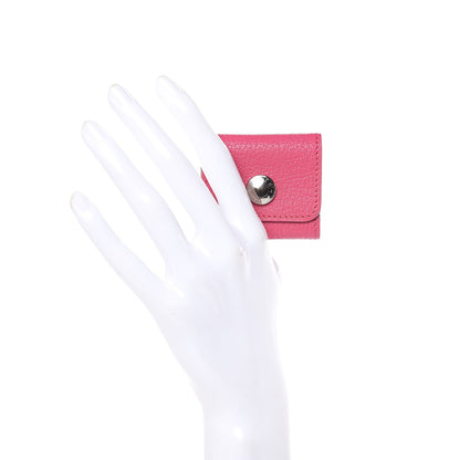 Hermes Chevre Mysore Post It Notepad Holder PM Rose Shocking 2 of 7