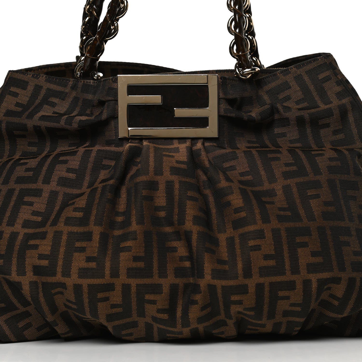 Fendi Zucca Mia Tote Tobacco 9 of 13