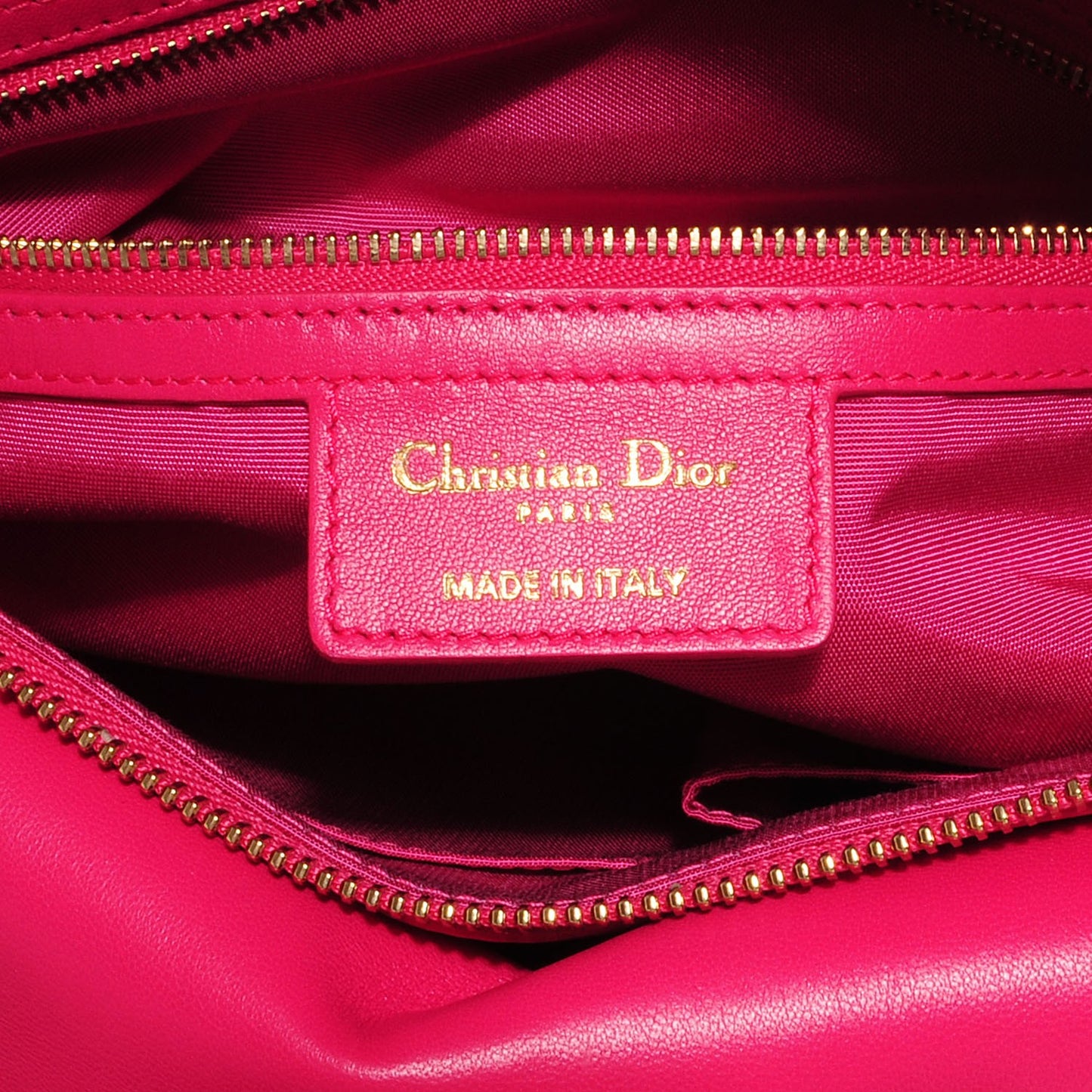 Lambskin Cannage Medium Granville Tote Fuchsia