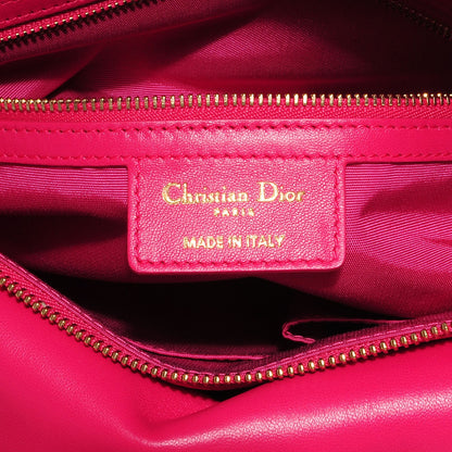 Christian Dior Lambskin Cannage Medium Granville Tote Fuchsia 5 of 8