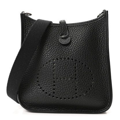 Hermes Taurillon Clemence Evelyne TPM Black 1 of 11