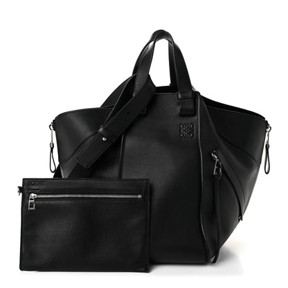 Loewe Calfskin Medium Hammock Shoulder Bag Black 3 of 11