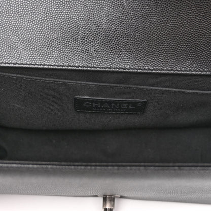 Chanel Caviar Quilted Medium Boy Flap Black 6 of 10