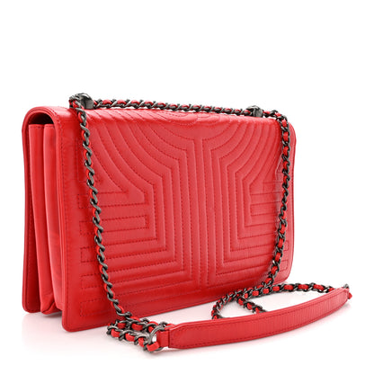 Chanel Calfskin Quilted Small Korean Garden Flap Red 3 of 13