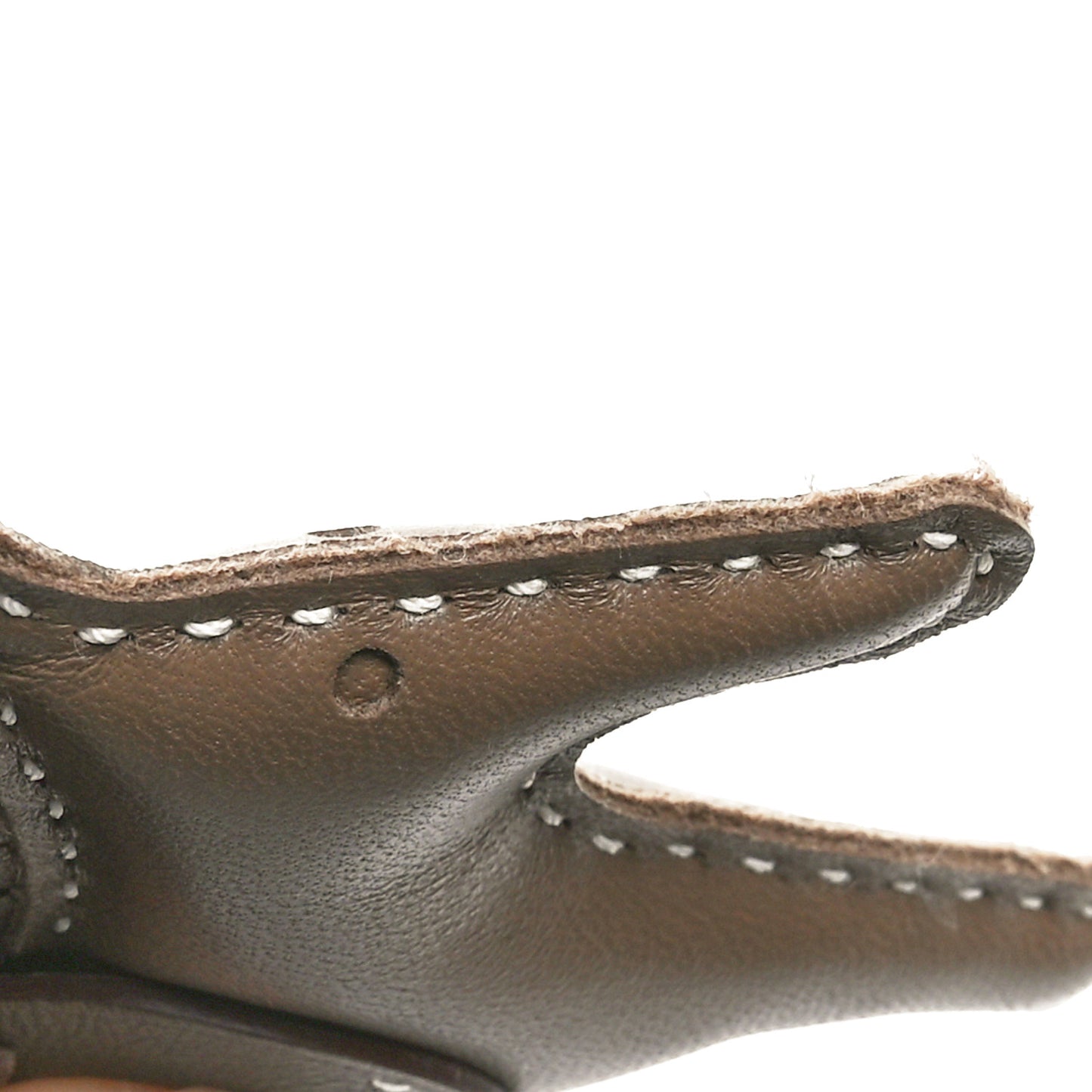 Milo Lambskin Grigri Rodeo Pegase Horse Bag Charm PM Etoupe