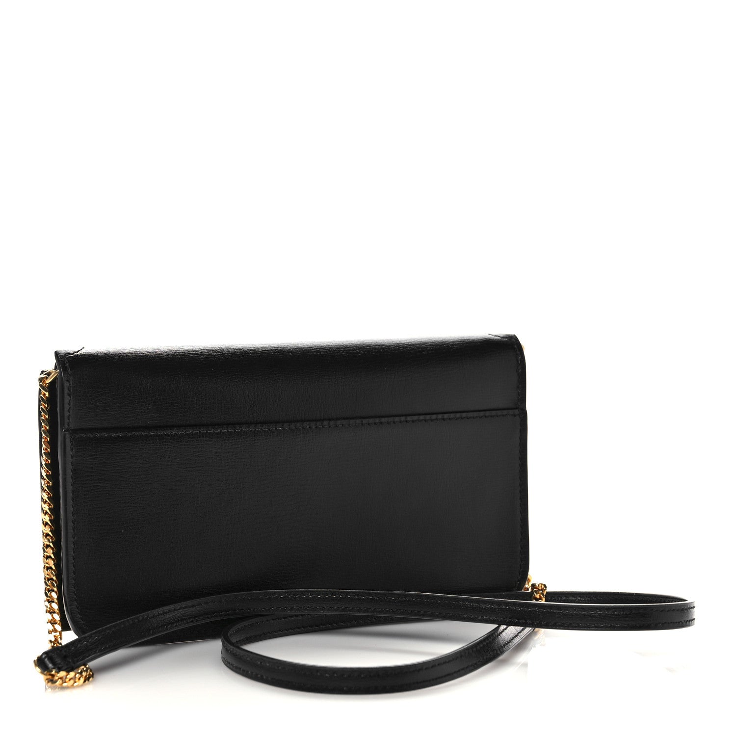 Saint Laurent Smooth Calfskin Monogram Phone Holder Crossbody Black 3 of 13
