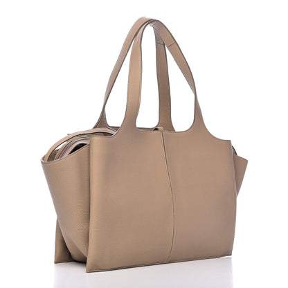 Celine Baby Grained Calfskin Medium Tri-Fold Bag Dune 3 of 9