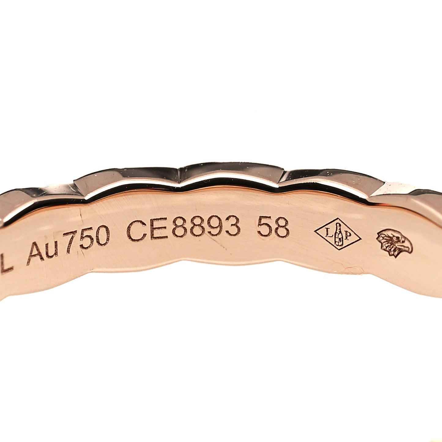 18K Beige Gold Mini Coco Crush Ring 58 8.25