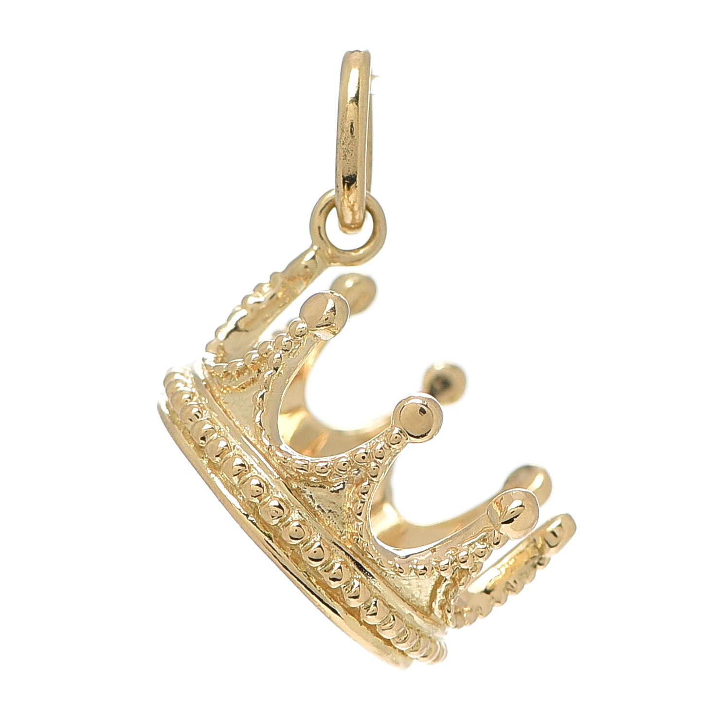 18K Yellow Gold Crown Charm