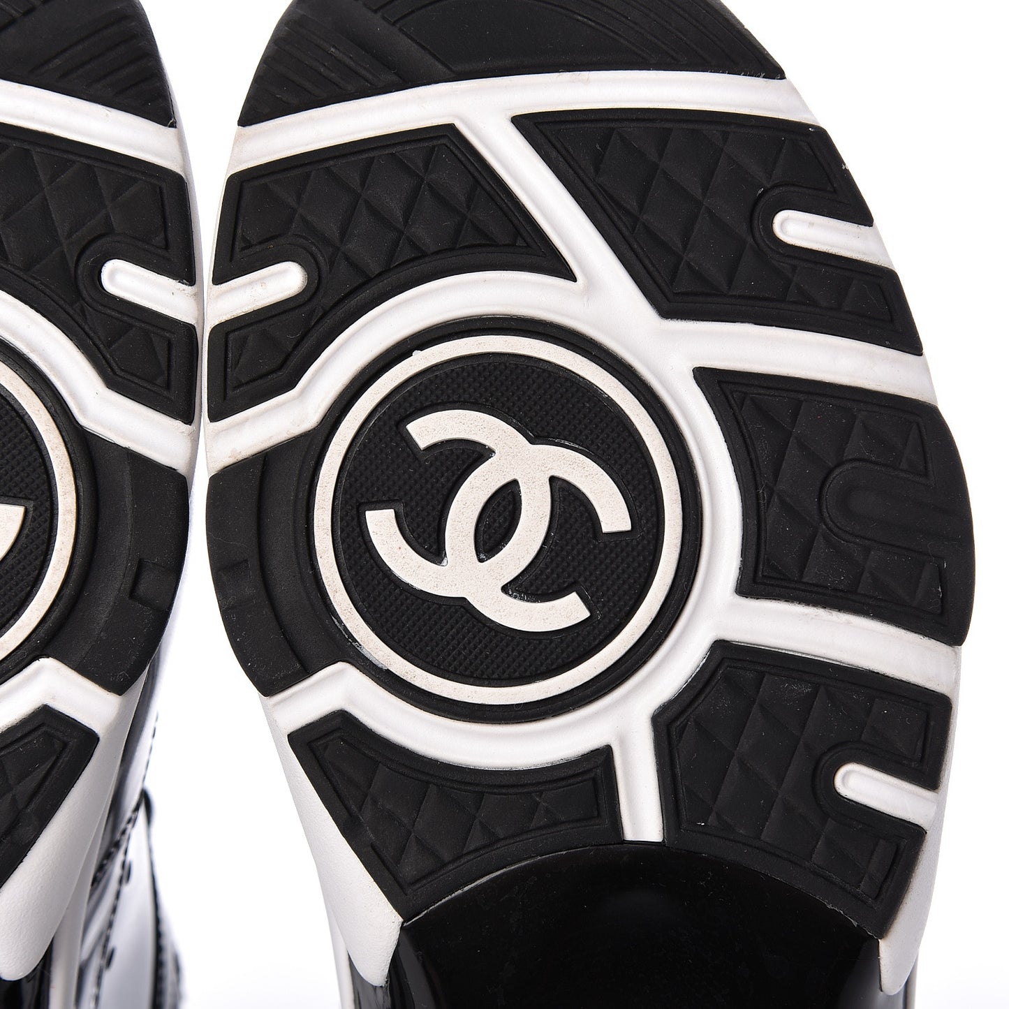 Calfskin Patent Transparent Sneakers 40.5 Black