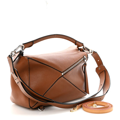 Loewe Calfskin Medium Puzzle Bag Tan 3 of 9