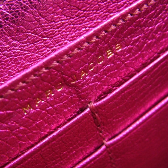 The Single Wallet Metallic Fuchsia