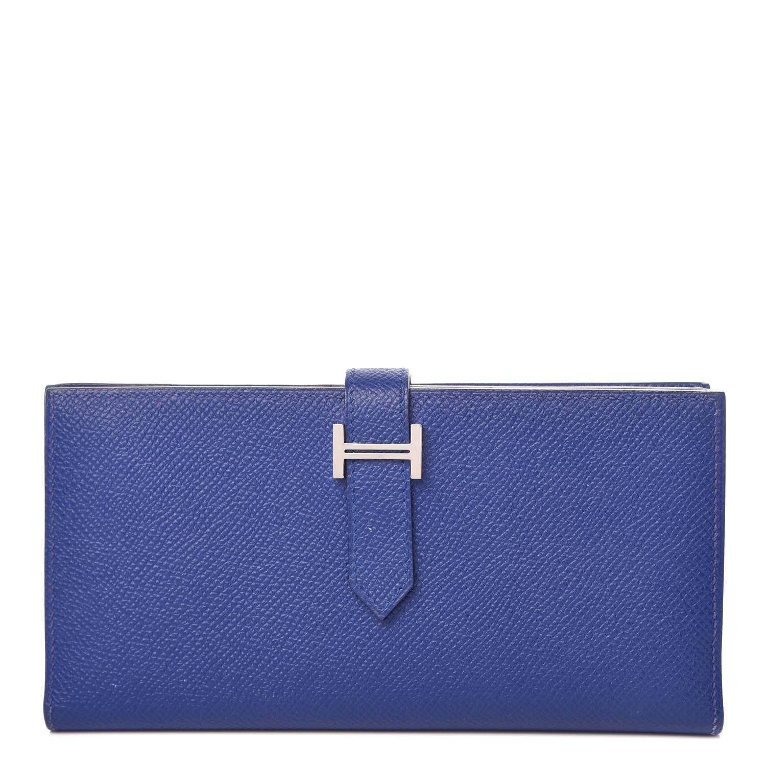 Hermes Epsom Bearn Gusset Wallet Bleu Electrique 1 of 9