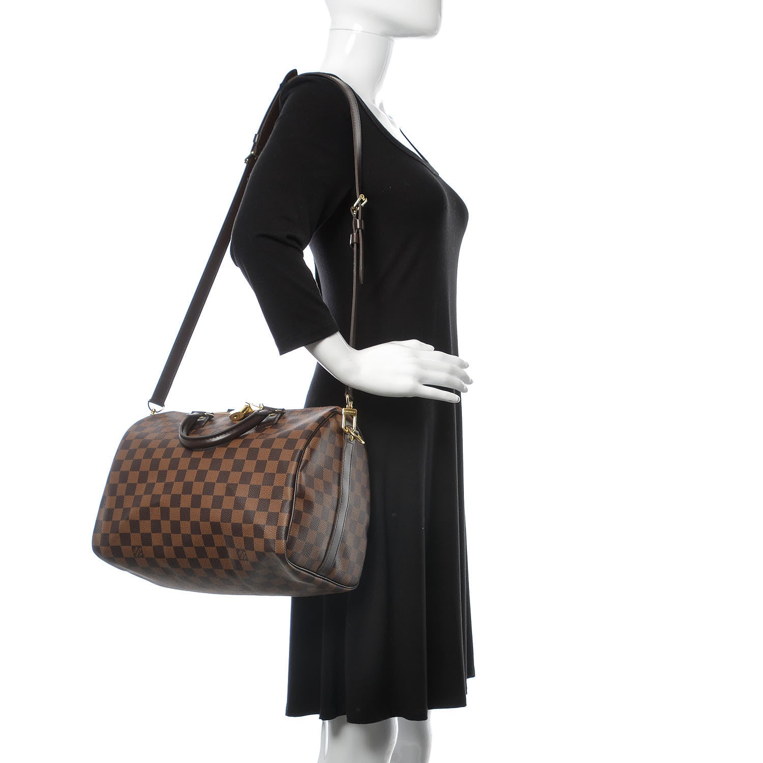 Louis Vuitton Damier Ebene Speedy Bandouliere 30 2 of 9