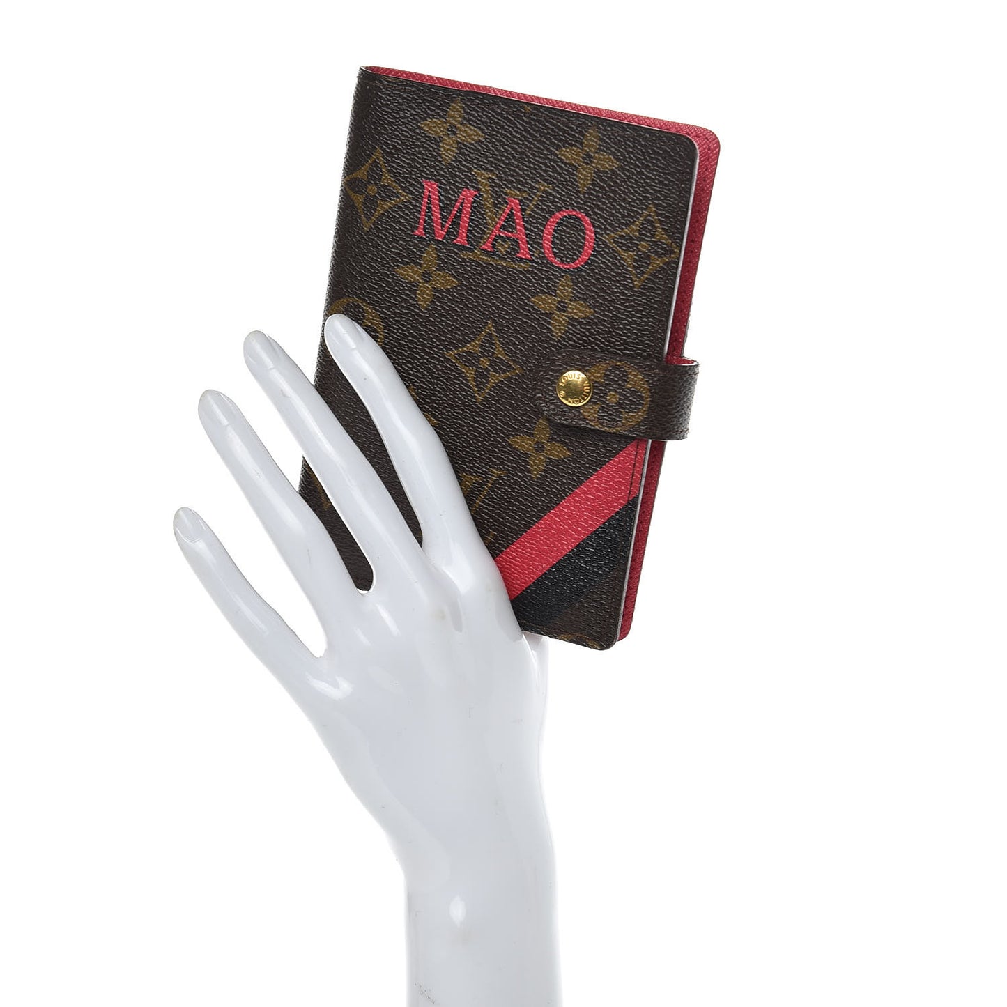 Monogram My LV Heritage Small Ring Agenda Cover Rouge Black
