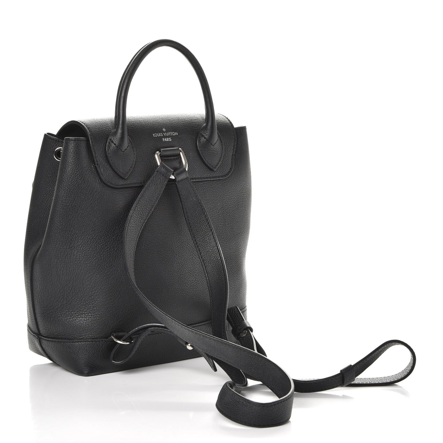 Calfskin Lockme Backpack Black