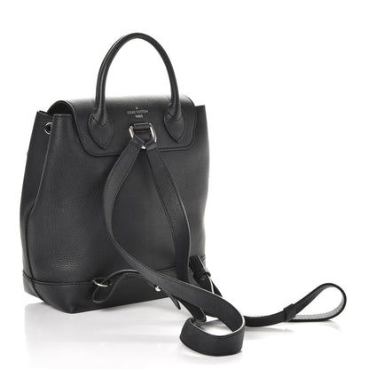 Louis Vuitton Calfskin Lockme Backpack Black 3 of 8
