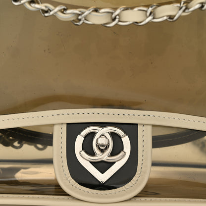 Chanel Lambskin Vinyl Large Naked Flap  Silver 8 of 10