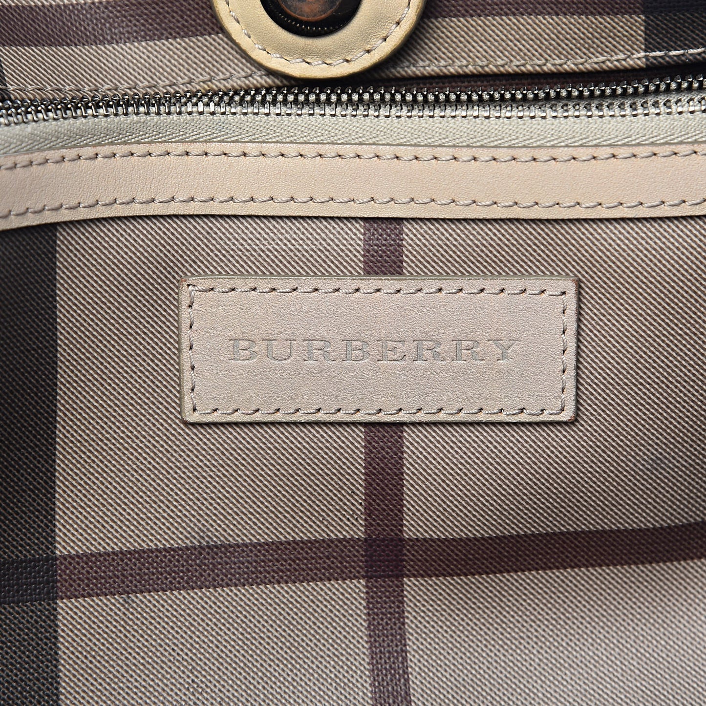 Smoked Check Small Canterbury Tote Trench