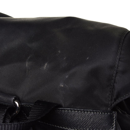 Prada Tessuto Nylon Saffiano Medium Backpack Black 4 of 4