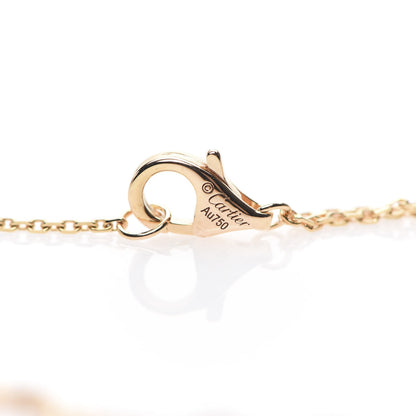 Cartier 18K Pink Yellow White Gold Trinity Double Chain Pendant Necklace 5 of 5