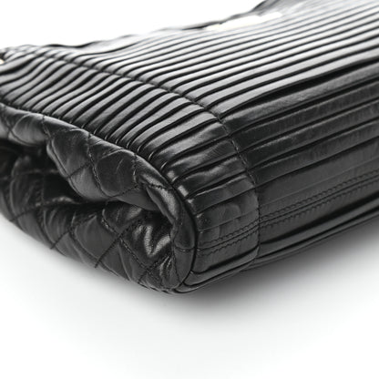 Chanel Lambskin Pleated Shoulder Bag Black 9 of 10