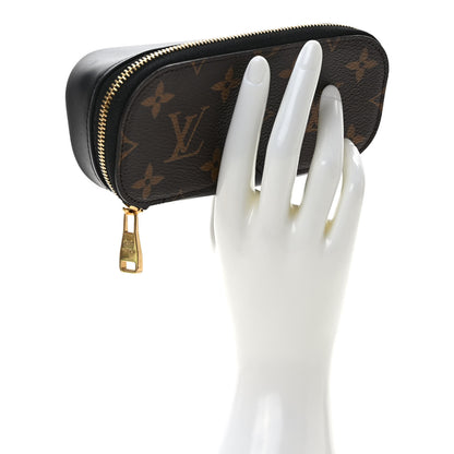 Louis Vuitton Monogram Emilie Zippered Sunglasses Case Black 2 of 6