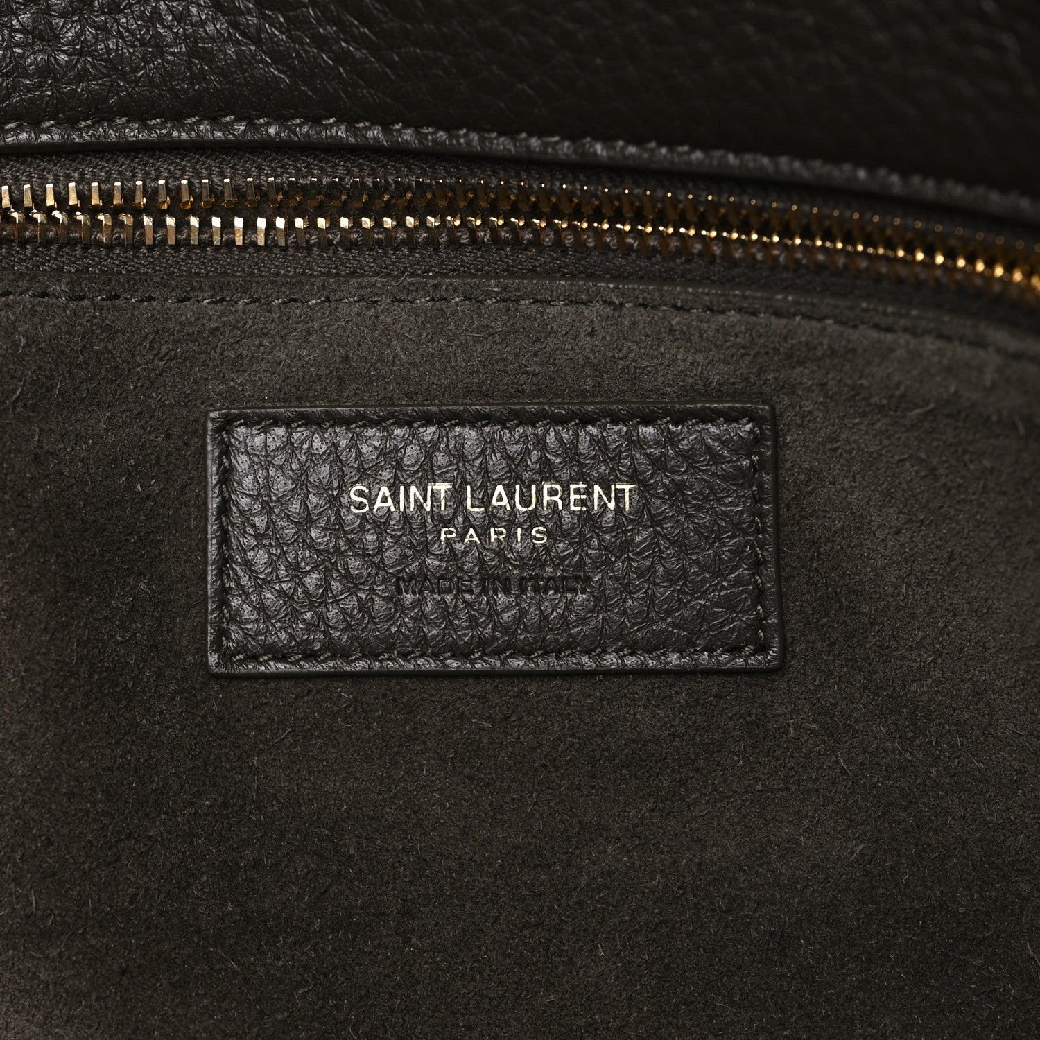 Saint Laurent Grained Deerskin Bea Tote Light Musk 6 of 11