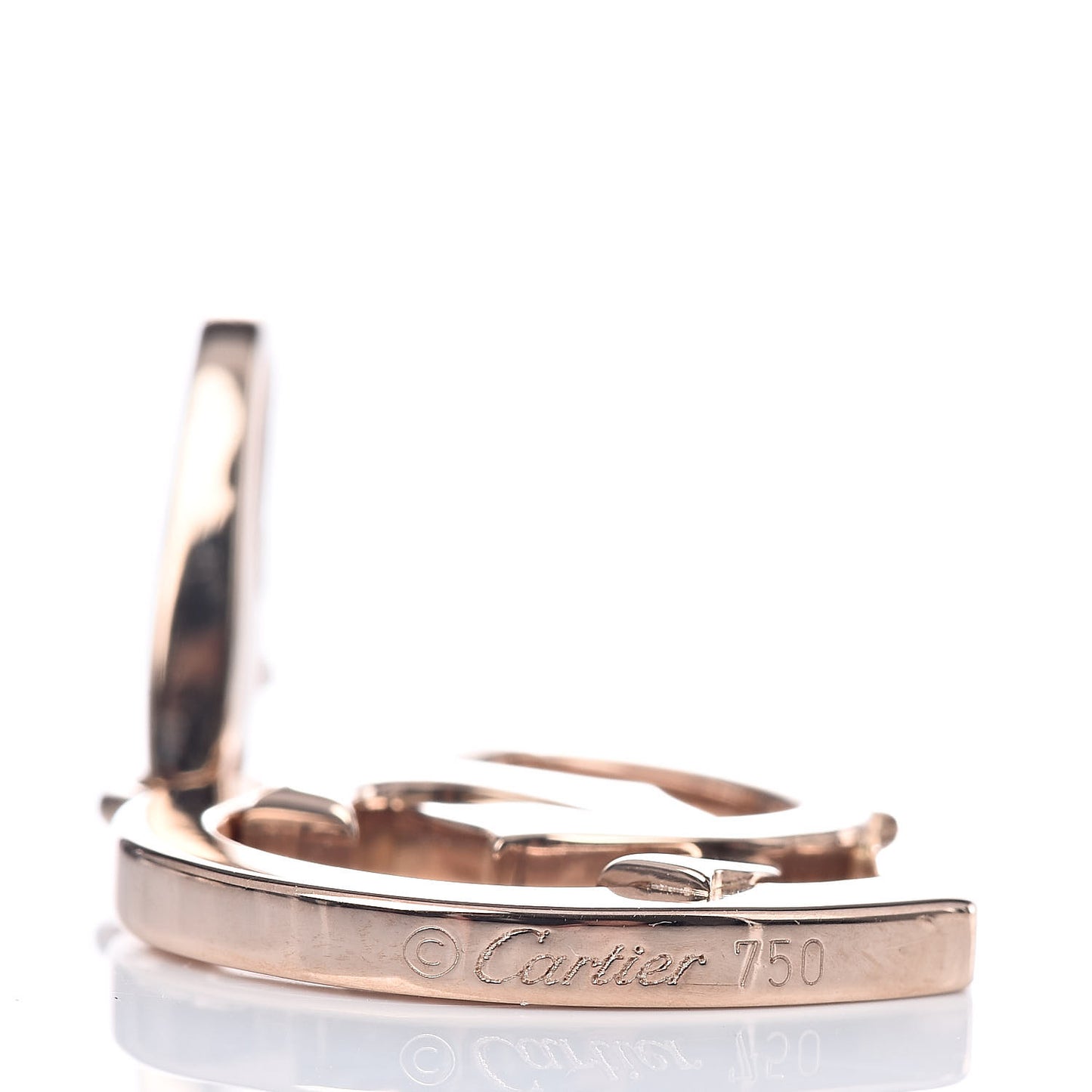 18K Pink Gold Heart Logo Charm