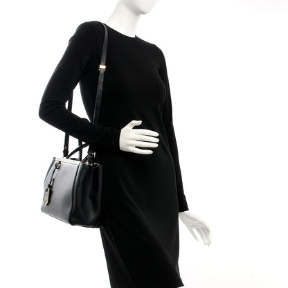 Fendi Vitello Elite Petite 2Jours Tote Black 2 of 8