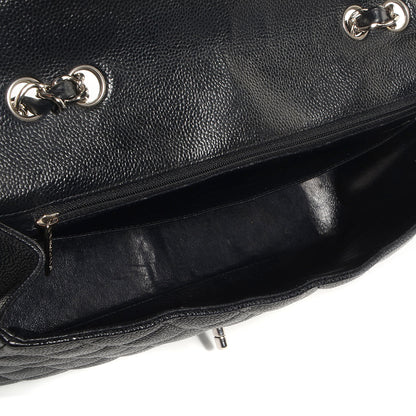 Chanel Caviar Jumbo Single Flap Black 5 of 9
