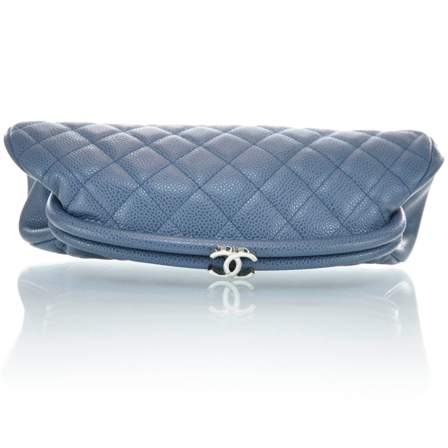 Chanel Caviar Quilted Timeless Clutch Blue 6 of 11