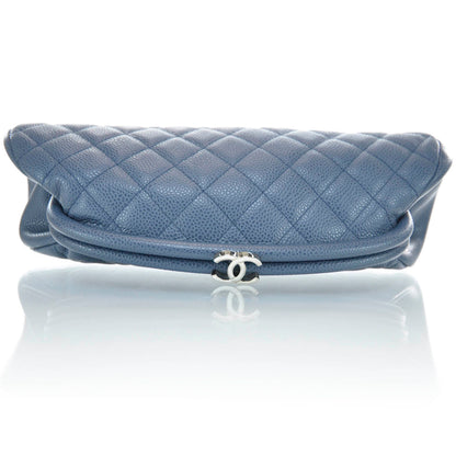 Chanel Caviar Quilted Timeless Clutch Blue 6 of 11