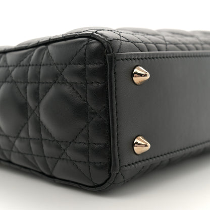 Christian Dior Lambskin Cannage Small My ABCDior Lady Dior Black 9 of 10