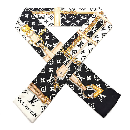 Louis Vuitton Silk Monogram Confidential Bandeau Black 1 of 3