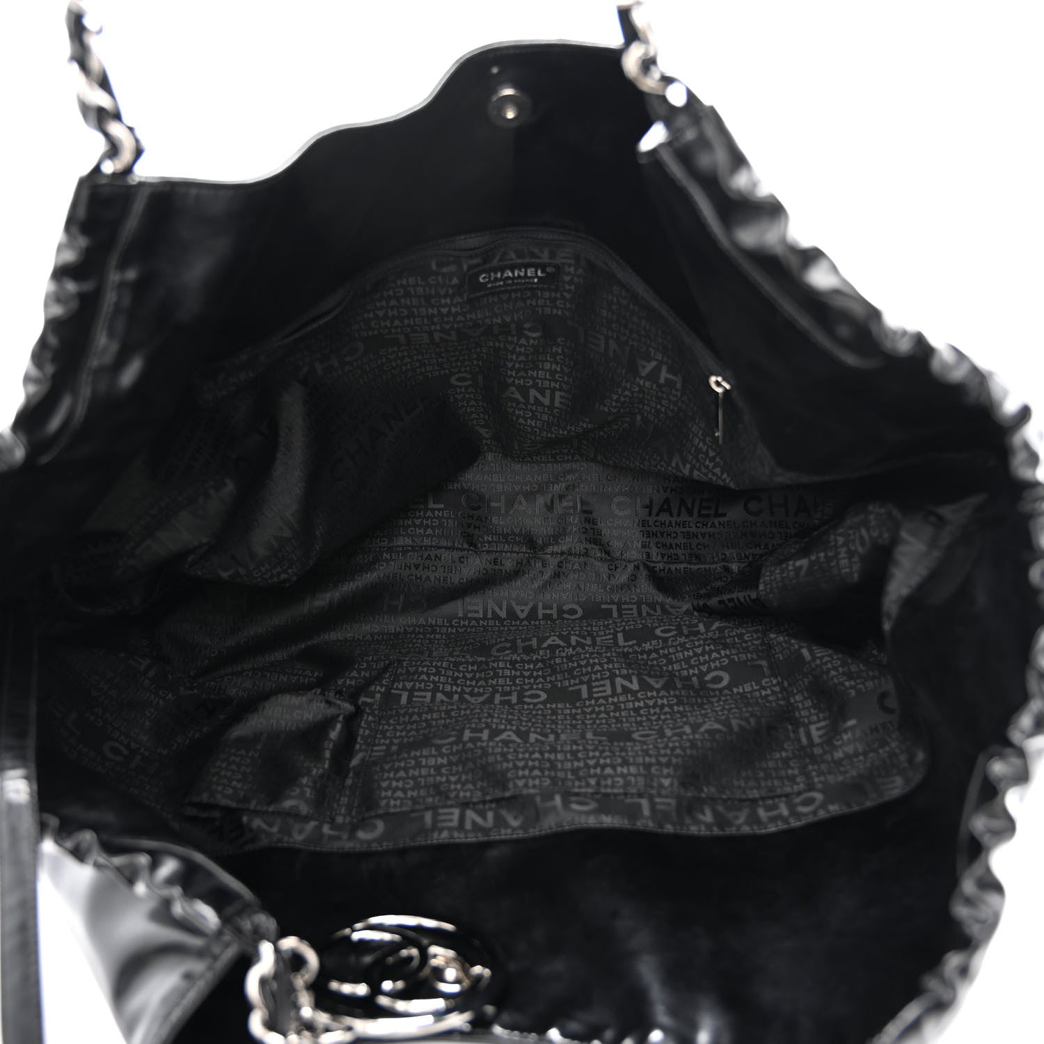Chanel Vinyl XL Coco Cabas Black 5 of 14