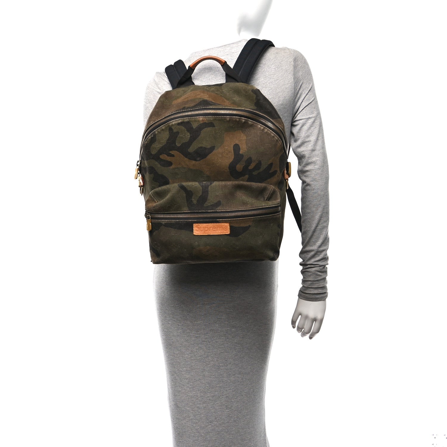 Louis Vuitton X SUPREME Canvas Camouflage Apollo Backpack 1622783   FASHIONPHILE