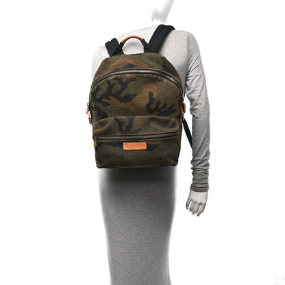 Louis Vuitton X SUPREME Canvas Camouflage Apollo Backpack 2 of 12