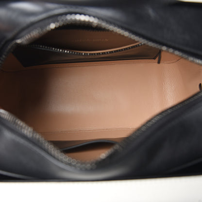 Tom Ford Calfskin Top Handle Bag White Black 5 of 13