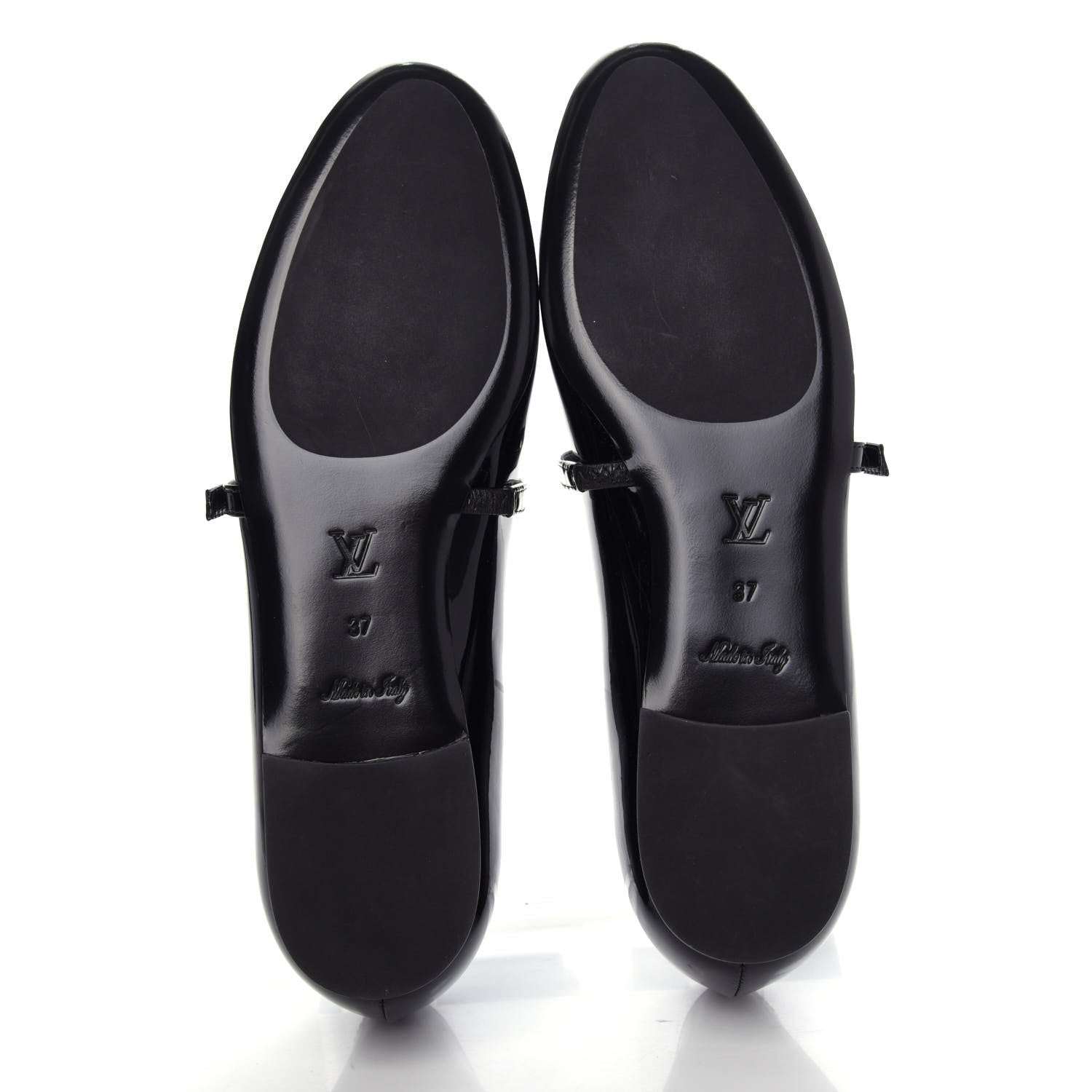 Louis Vuitton Patent Uniformes Ballet Flats 37 Black 6 of 10