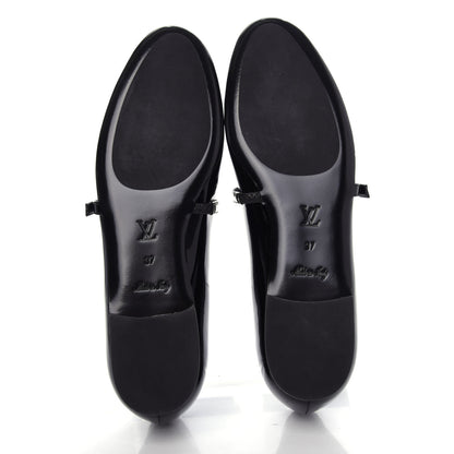 Louis Vuitton Patent Uniformes Ballet Flats 37 Black 6 of 10