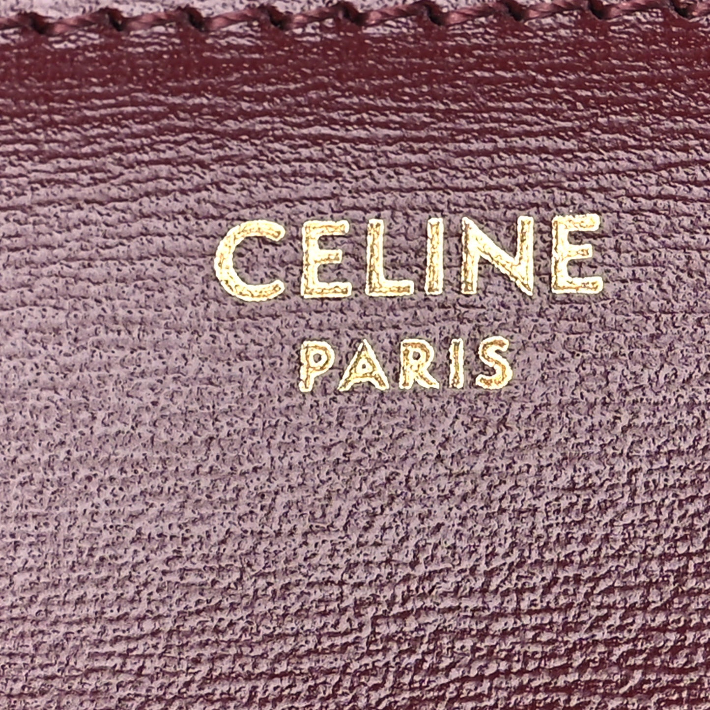 Shiny Calfskin Small Triomphe Wallet Deep Burgundy