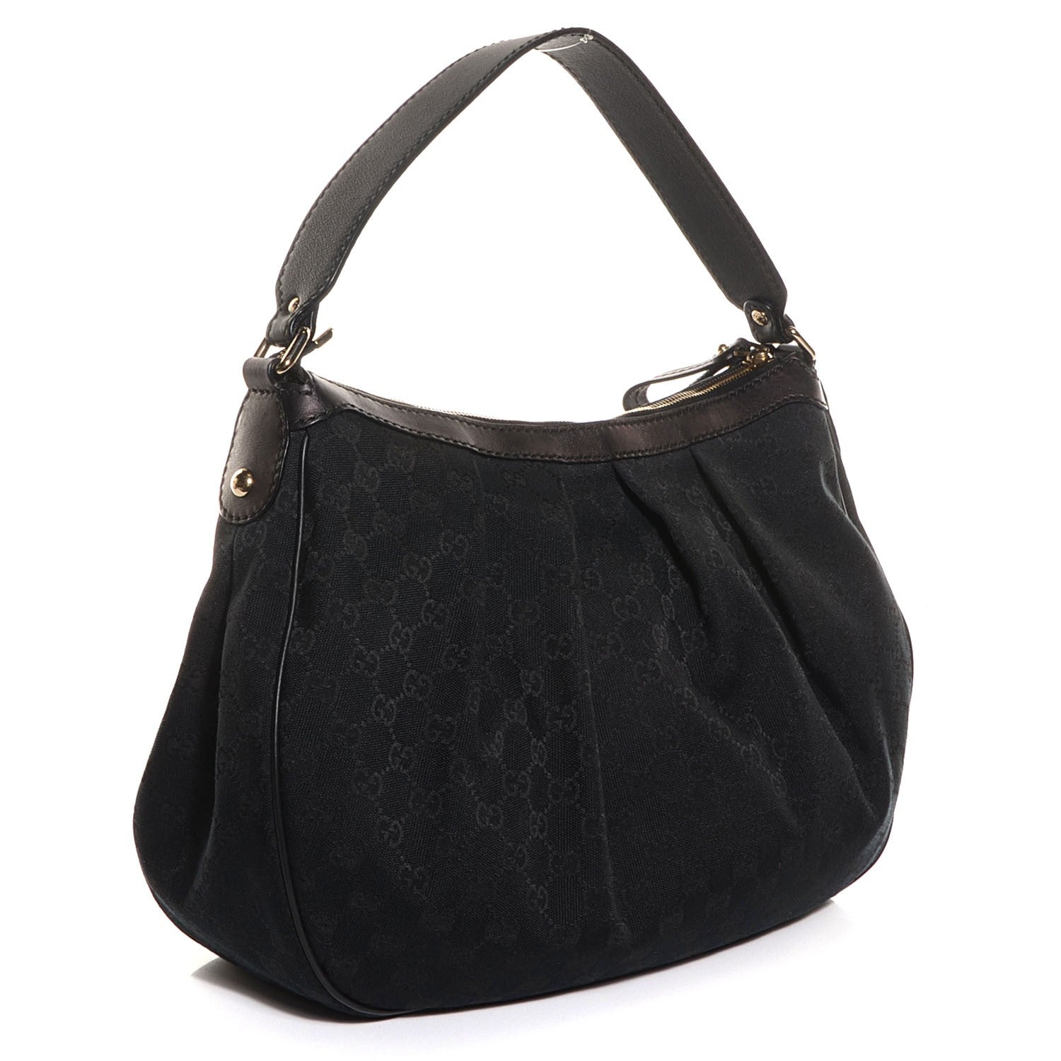 Gucci Monogram Medium Sukey Hobo Black 3 of 7
