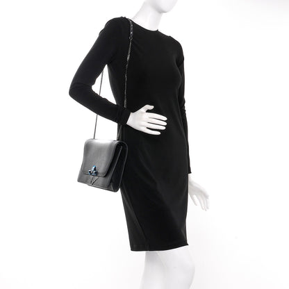 Valentino Garavani Patent Pebbled Calfskin Medium Rockstud Demilune Shoulder Bag Black 2 of 7