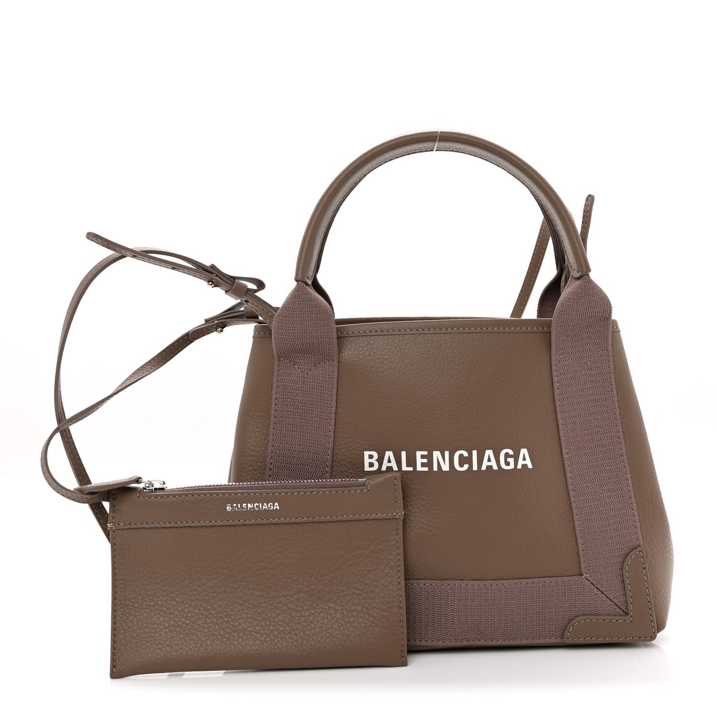 Calfskin Navy Cabas XS Mink Grey