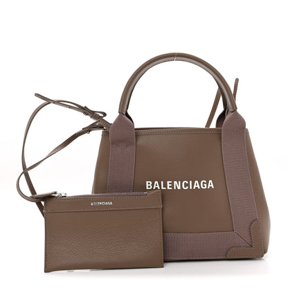 Balenciaga Calfskin Navy Cabas XS Mink Grey 3 of 11