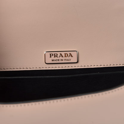 Prada Spazzolato Soft Calf Cahier Chain Wristlet Clutch Pesca 7 of 8