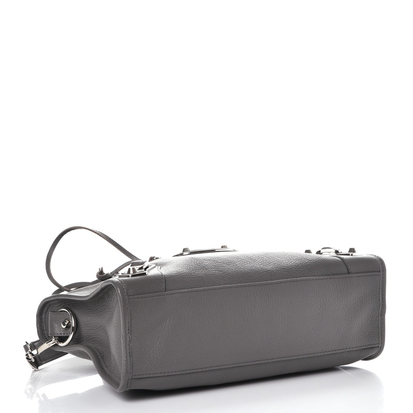 Chevre Silver Metallic Edge Hardware S City Gris Acier