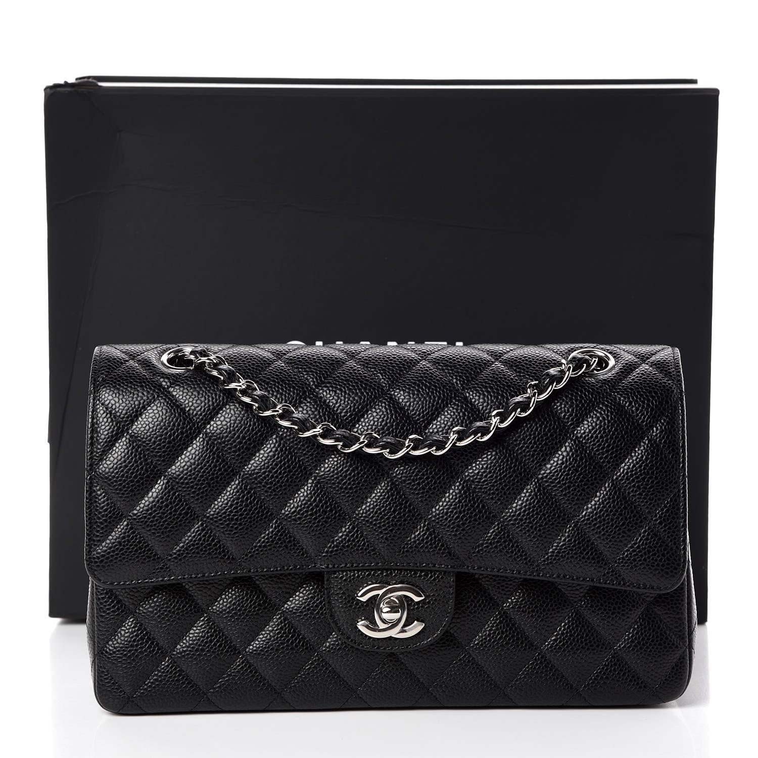 Chanel Caviar Quilted Medium Double Flap Black 10 of 10