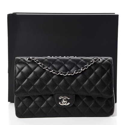 Chanel Caviar Quilted Medium Double Flap Black 10 of 10